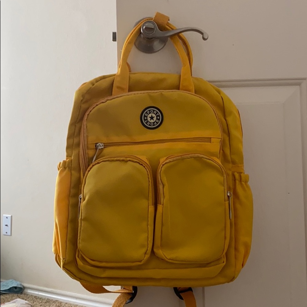 Yellow backpack